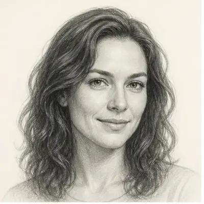 Pencil portrait of Maya