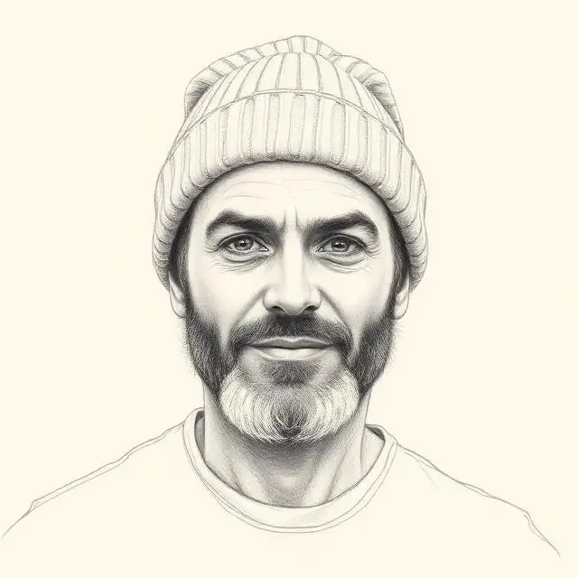Pencil portrait of Riley